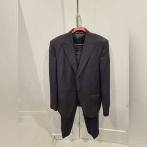 Dolce & Gabbana Dark Navy Pinstripe Two-Piece Suit
